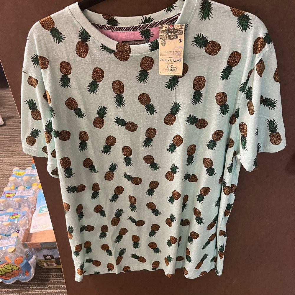 Blue pineapple shirt